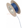 WIRE, 18 GAUGE, PER FOOT, BLUE WITH BLACK STRIPE