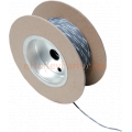 WIRE, 18 GAUGE, PER FOOT, GREY WITH WHITE STRIPE