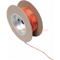 WIRE, 18 GAUGE, PER FOOT, ORANGE WITH BLACK STRIPE