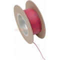 WIRE, 18 GAUGE, PER FOOT, RED WITH BLUE STRIPE