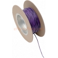 WIRE, 18 GAUGE, PER FOOT, VIOLET WITH BLACK STRIPE
