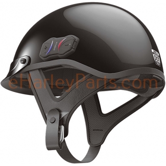 Cavalry Bluetooth Half Helmet, Gloss Black