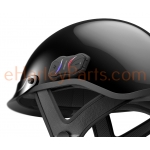 Cavalry Bluetooth Half Helmet, Gloss Black