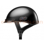 Cavalry Bluetooth Half Helmet, Gloss Black