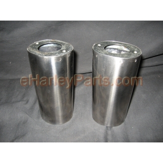 Used Stainless Steel Fork Slider Covers, Pair, 1986-2013