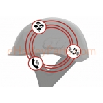 Cavalry Bluetooth Half Helmet, Gloss Black