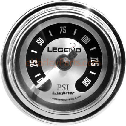 LEGEND FAIRING MOUNTED LED BACKLIT PSI GAUGE, SPUN ALUMINUM